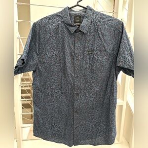 RVCA Blue Floral party shirt men’s L